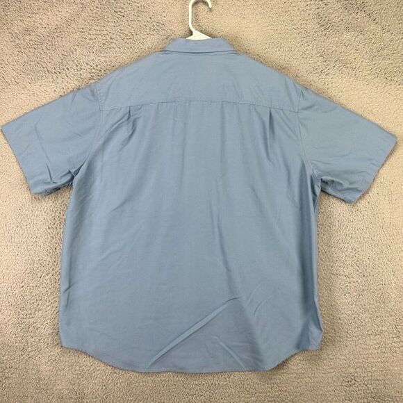 Gander Mountain Shirt Adult XL Blue Fishing Button Down Flap Pockets Outdoor Men - Picture 2 of 5